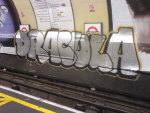Graffiti vandalism in the London Underground