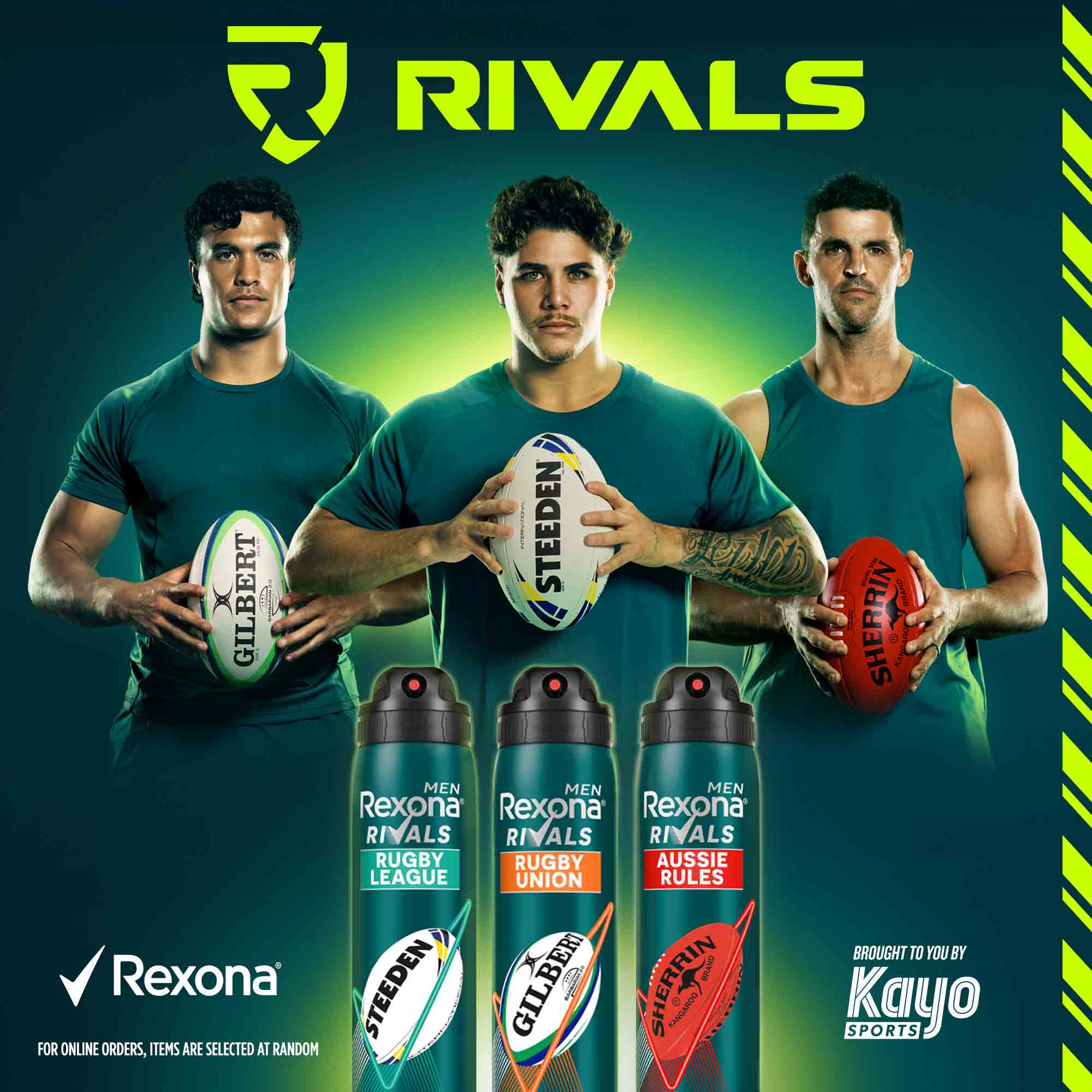 Rexona launches sports-themed RIVALS deo spray in conjunction with